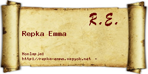 Repka Emma névjegykártya